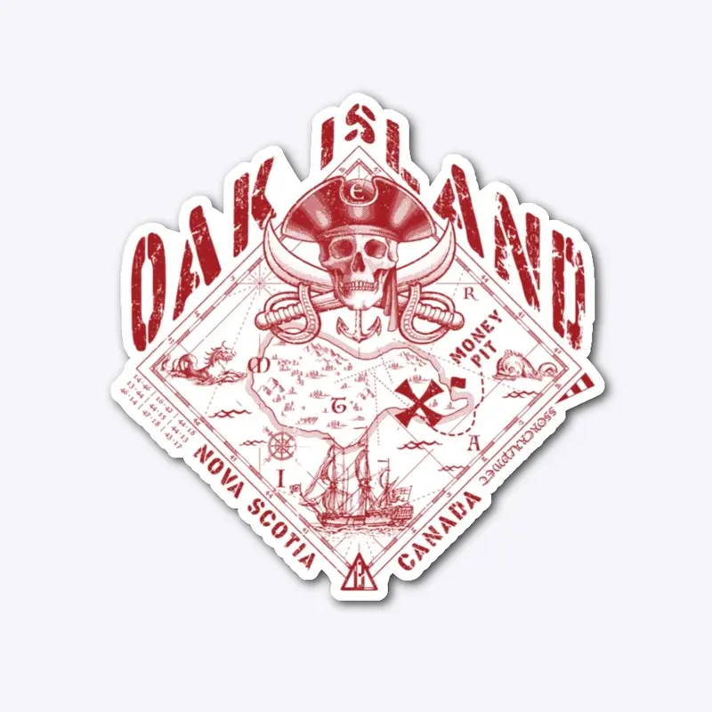 Oak Island Sticker