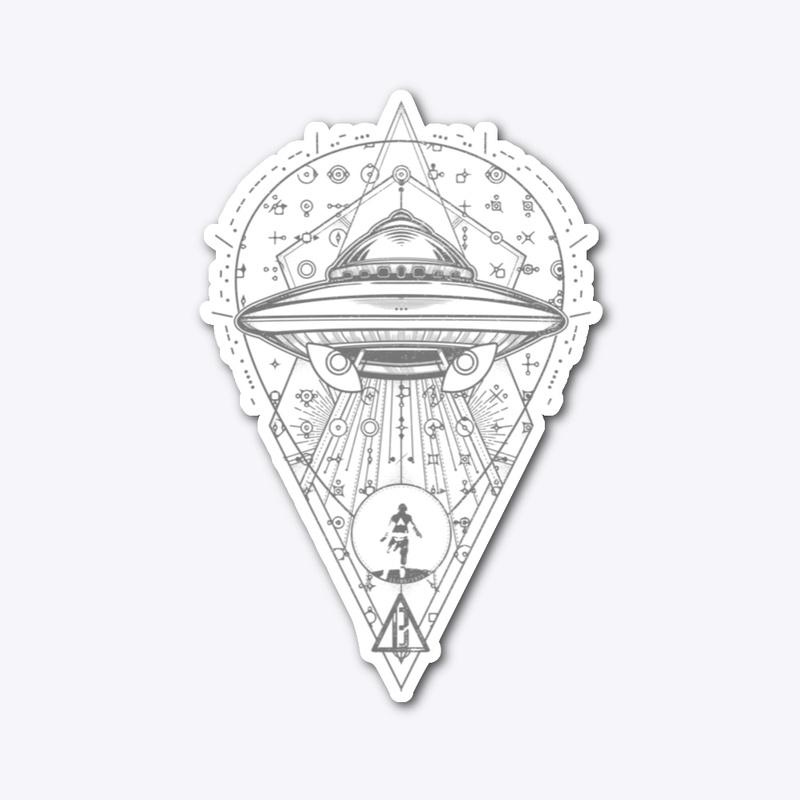 Alien Contact Sticker